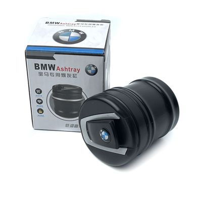 Купити Попільниця чорна з підсвіткою BMW 60 x 70 мм (3554) 24671 Підставки під окуляри Попільниці Підстаканники Блокнот