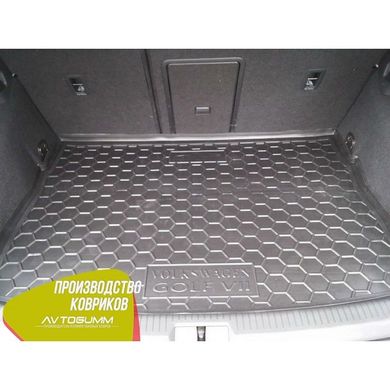 Купити Автомобільний килимок у багажник Volkswagen Golf 7 2013- Hatchback / Гумо - пластик 42433 Килимки для Volkswagen
