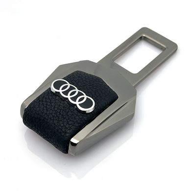 Купить Заглушка ремня безопасности с логотипом Audi Темный хром 1 шт 39468 Заглушки ремня безопасности