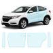 Buy Pre-cut paint protection film for Honda HR-V (US/global) II 2015-2018 - doors and window pillars 104725 Model-specific paint protection film patterns for Honda