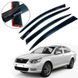 Buy Window deflectors wind deflectors for Skoda Octavia A5 2004-2014 Liftback Hatchback Flexible (Acrylic) 83052 Window deflectors for Skoda - 4 photos from 4