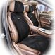 Buy Maybach Black Alcantara Front Seat Covers Additional ventilation 2 pc 96498 Premium Seat Covers (Alcantara)