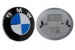 Купити Емблема BMW 70мм пластик / 2 пукли на капот (8132375) 33945 Емблеми на іномарки