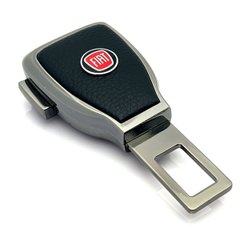 Купить Заглушка перехідник ременя безпеки з логотипом Fiat Темный хром 1 шт 39423 Заглушки ремня безопасности