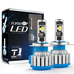 Купити LED лампи автомобільні HB3 вентилятор 3600Lm Turbo Led T1/CREE/40W/6000K/IP65/8-48V 2шт 25827 LED Лампи Китай