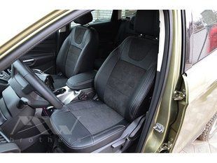 Buy MW Brothers seat covers for Ford Escape III 2014+ Leather Style series (grey stitching) 59188 MW Brothers model covers