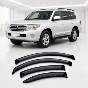 Buy Window deflectors for Toyota Land Cruiser 200/Lexus LX570 2007- 3M Tape (WND256878) Acrylic 4 pcs 110768 Window deflectors for Toyota