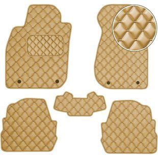 Buy Eco-leather floor mats for Audi A6 C5 1997-2004 Beige 5 pcs (Rombus) 68555 Floor mats for Audi