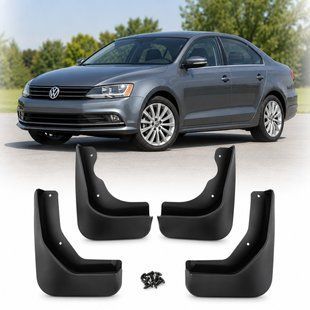 Купити Бризковики Volkswagen Golf V / Jetta 2005-2010 Модельні комплект 4 шт (OEM: NPN075023 5C6075111 5C6075101A) 110374 Бризговики Volkswagen