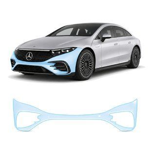 Buy Pre-cut paint protection film for Mercedes-Benz EQS 2021- front bumper 106902 Model-specific paint protection film patterns for Mercedes-Benz