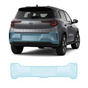 Купить Антигравийная защитная бронепленка по лекалам для Opel Frontera 2024- задний бампер 107967 Модельные лекала защитных пленок для Opel