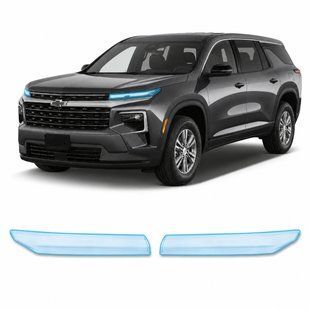 Купить Антигравийная защитная бронепленка по лекалам для Chevrolet Traverse III 2023- оптика (фары и ПТФ) 103800 Модельные лекала защитных пленок для Chevrolet