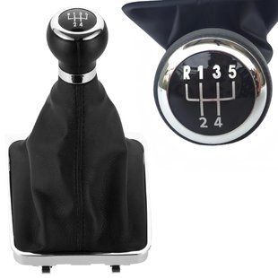 Купити Ручка КПП із пильником у зборі Модельна для Volkswagen Passat B6 2005-2012 Шкіряна ручка (5 Швидкостей) FXVW-109/5 91197 Ручки Пильовики КПП модельні