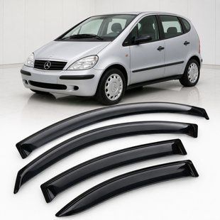Купити Дефлектори вікон вітровики для Mercedes A-class (W168) 1997-2004 Скотч 3M (AMM31297) Acrylic 4 шт 110618 Дефлектори вікон Mercedes-Benz
