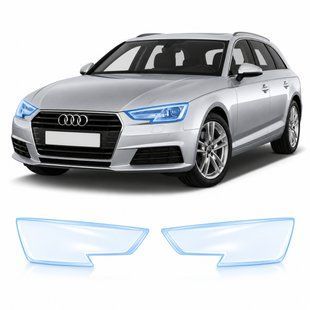 Купити Антигравійна захисна бронеплівка за лекалами для Audi A4 B9 2015-2019 - оптика (фари та ПТФ) 101436 Модельні лекала захисних плівок для Audi