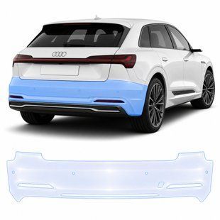 Купити Антигравійна захисна бронеплівка за лекалами для Audi e-tron GE 2019-2022 - задній бампер 101736 Модельні лекала захисних плівок для Audi