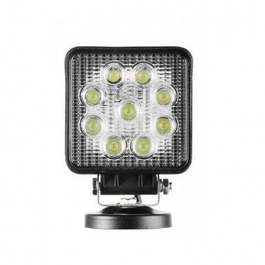 Купити Додаткова LED фара Лідер / 110x110x50 mm / 27W / 3W * 9 / 10-30V / Ближнє світло 1 шт 8709 Додаткові LЕD фари