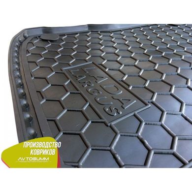 Купити Автомобільний килимок в багажник Ваз Lada Largus 2012- (5-місць) / Гумовий (Avto-Gumm) 27854 Килимки для Lada