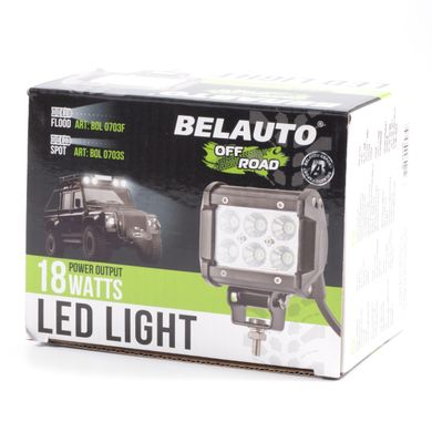 Купити Світлодіодна додаткова LED фара БЕЛАВТО Sport Дальнє світло Алюмінієвий корпус (BOL0703S) 62367 Додаткові LЕD фари