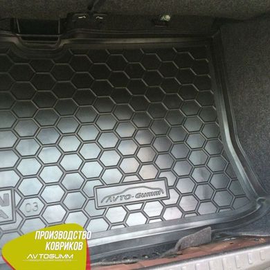 Купить Автомобильный коврик в багажник Nissan Micra K12 2002- Резино - пластик 42234 Коврики для Nissan