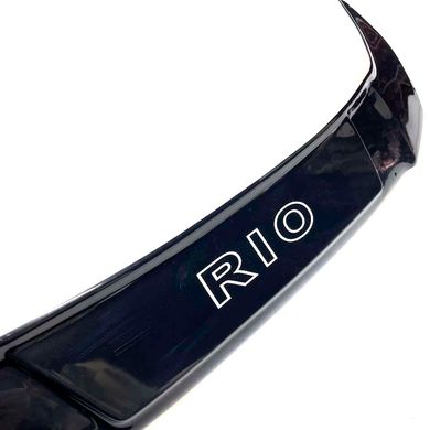 Купить Дефлектор капота мухобойка для Kia RIO II 2005-2011 Евро крепление Voron Glass 67333 Дефлекторы капота Kia