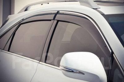 Купить Дефлекторы окон ветровики Benke для Lexus RX 330 2003-2009 Хром Молдинг Из Нержавеющей Стали 3D (BLXRX0323-W/S) 32117 Дефлекторы окон Lexus
