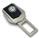 Купить Заглушка ремня безопасности с логотипом Alfa Romeo Темный хром 1 шт 39469 Заглушки ремня безопасности - 1 фото из 6