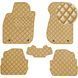 Buy Eco-leather floor mats for Audi A6 C5 1997-2004 Beige 5 pcs (Rombus) 68555 Floor mats for Audi