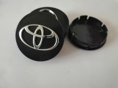 Купить Колпачки на литые диски ТОYOТА 60х55 мм / объемный логотип / Черные 4 шт 23036 Колпачки на титаны с логотипами