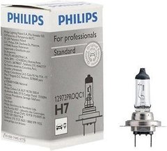 Купити Автолампа галогенна Philips H7 55W 12V PX26d Standart (12972PROQC1) 40494 Галогенові лампи Philips