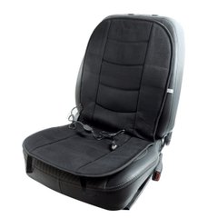 Купить Накидка с подогревом для автомобильного сидения Heat Cushion 102х46 см Велюр Черная (HC018В) 42708 Накидки с подогревом
