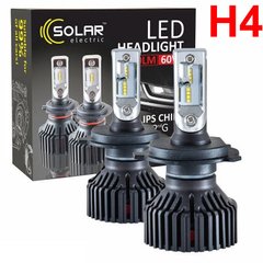 Купить LED лампы автомобильные Solar H4 12/24 8000Lm 60W 6500K IP67 Радиатор и кулер 2 шт (8304) 39067 LED Лампы Solar