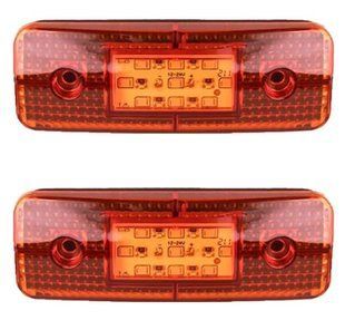 Купити Габарит прямокутний 115х40 мм 12/24V Led 9 діодів Помаранчевий 2 шт (TH 931) 40271 Габаритні вогні