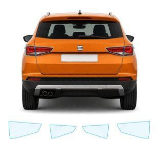 Купить Антигравийная защитная бронепленка по лекалам для Seat Ateca I 2016- задние фонари стопы 108695 Модельные лекала защитных пленок для Seat