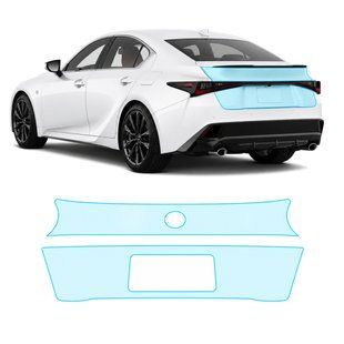 Купити Антигравійна захисна бронеплівка за лекалами для Lexus IS XE30 facelift 2 2021- зона кришки багажника 106202 Модельні лекала захисних плівок для Lexus