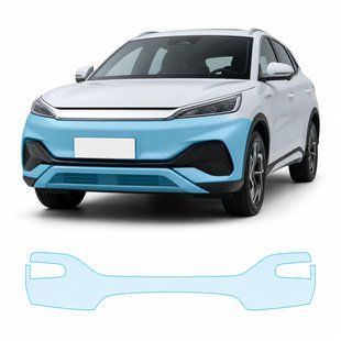 Купити Антигравійна захисна бронеплівка за лекалами для BYD Atto 3 (Yuan Plus) I 2022-2024 - передній бампер 103062 Модельні лекала захисних плівок для BYD