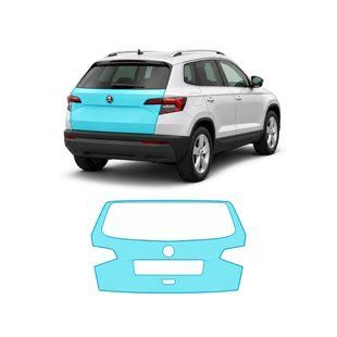 Купити Антигравійна захисна бронеплівка за лекалами для Skoda Karoq I 2017-2021 - зона кришки багажника 108866 Модельні лекала захисних плівок для Skoda