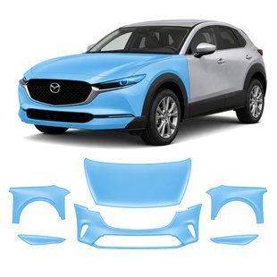 Buy Pre-cut paint protection film for Mazda CX-30 DM 2019- front end 106400 Model-specific paint protection film patterns for Mazda