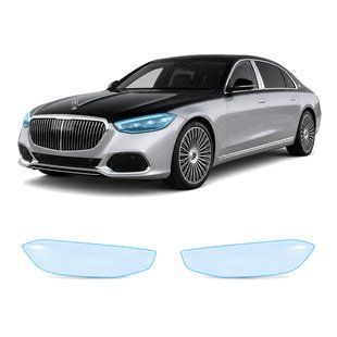 Buy Pre-cut paint protection film for Mercedes-Benz Maybach S-Class Z223 2021- optics (headlights & fog lights) 107136 Model-specific paint protection film patterns for Mercedes-Benz