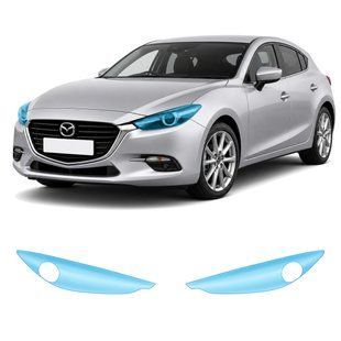 Buy Pre-cut paint protection film for Mazda Mazda3 BN facelift 2016-2019 - optics (headlights & fog lights) 106536 Model-specific paint protection film patterns for Mazda