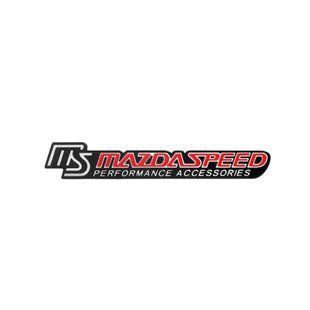 Купить Эмблема надпись Mazda MS Красная 179&times;29 мм алюминий (на скотче) 90535 Эмблема надпись на иномарки