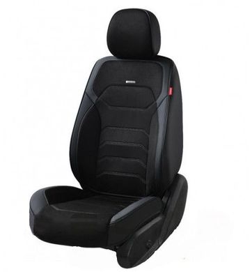 Купити Авточохли накидки для сидінь 5D Алькантара Екошкіра Elegant VERONA комплект Чорні (700 146) 39611 Накидки для сидінь Premium (Алькантара)