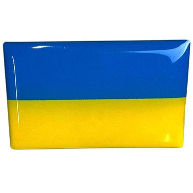 Купить Наклейка Силиконовая Объемная Флаг Украины 45 x 30 мм 1 шт 63241 Наклейки на автомобиль
