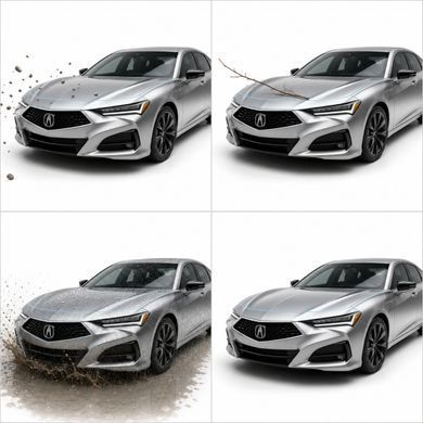 Купить Антигравийная защитная бронепленка по лекалам для Acura TLX II 2021 - зона крыши 102982 Модельные лекала защитных пленок для Acura