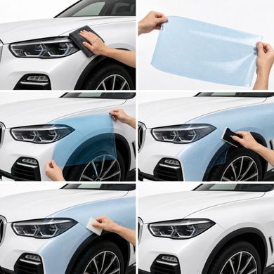 Купити Антигравійна захисна бронеплівка за лекалами для BMW X5 G05 2018-2023 - задні ліхтарі стопи 101925 Модельні лекала захисних плівок для Bmw