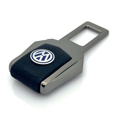 Купити Заглушка ремня безпеки з логотипом Volkswagen Темный хром 1 шт 39447 Заглушки ременя безпеки