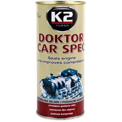 Купити Присадка добавка до олії K2 DOKTOR CAR SPEC 443 мл Оригінал (T350SYNT) (K20045) 42573 Присадки - Промивання - Антигель