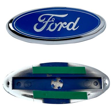 Купить Эмблема для Ford 90 x 35 мм / пластиковая малая / скотч 3M 21343 Эмблемы на иномарки