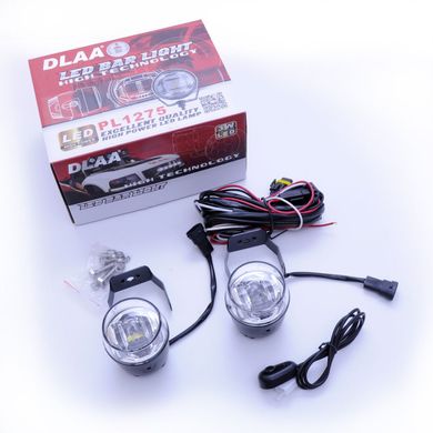 Купити Протитуманні LED Фари круглі / Лінзовані / кнопка вкл / викл / D70 мм / 12V / 9W / 6000K-ZES / 2 шт 8800 Протитуманні фари LED з лінзою і світло-тіньової кордоном