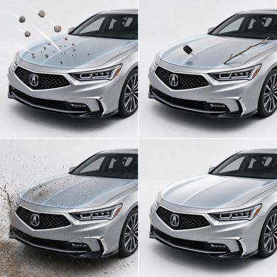 Buy Pre-cut paint protection film for Acura RLX I facelift 2018-2020 - trunk lid area 102962 Model-specific paint protection film patterns for Acura